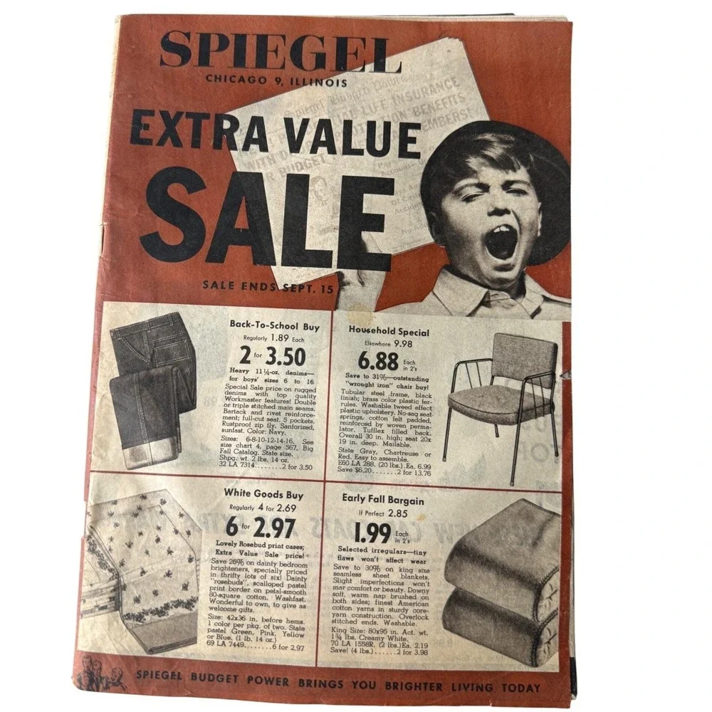 Spiegel 1956 Vintage Sale Catalog 1950s Fashion Ephemera Mid Century Advertising